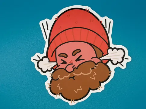Chewie foo-foo Sticker