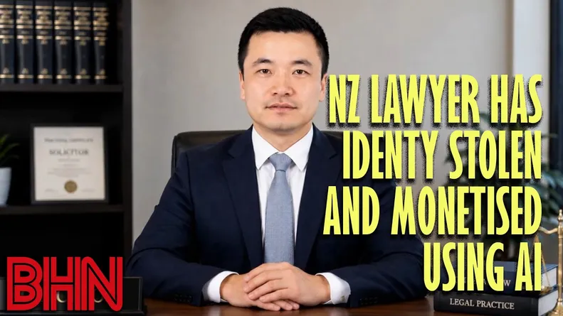 #BHN Is AI stealing a NZ lawyer's identity to make a YouTube channel?