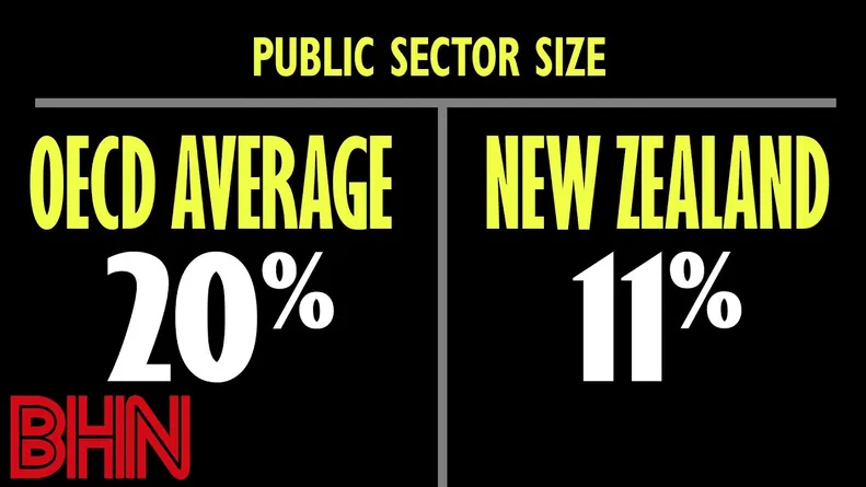 #BHN NZ's public sector is smaller than The States (That's including free healthcare)