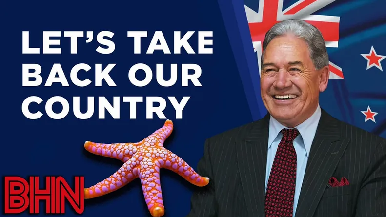 #BHN Winston Peters wants to take his country back because of the starfish...or something like that