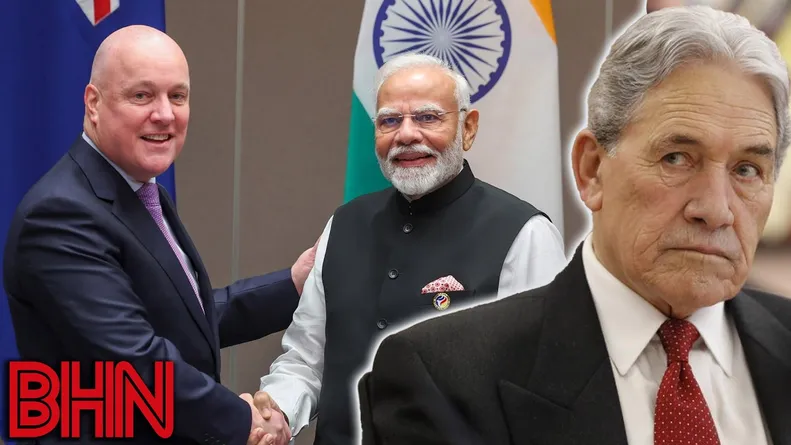 #BHN Winston Peters flees the country to avoid Indian PM Modi - at least that's how it looks