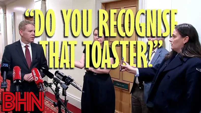 #BHN When Jenna Lynch asked Chris Hipkins, "do you recognize this toaster?"